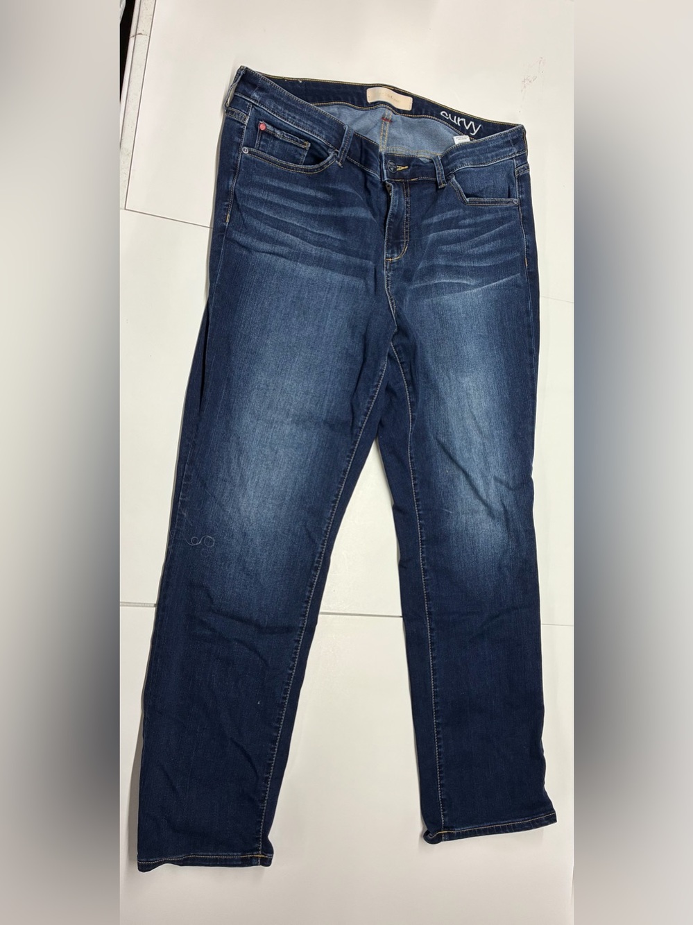 NEW Slink Jeans Curvy Dark Blue Women's Jeans Size 16